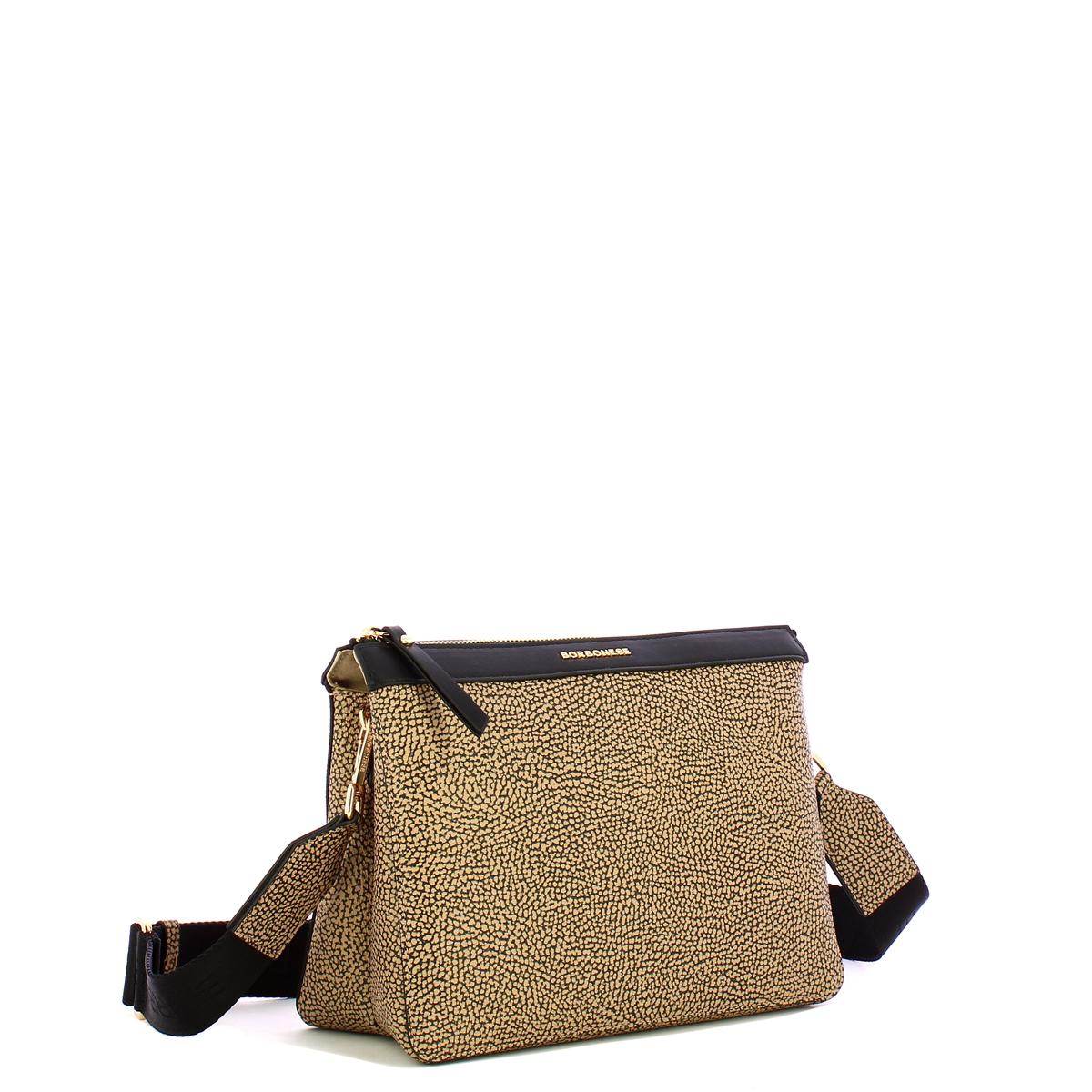 Borbonese Cross Over Bag Small OP Naturale Nero - 2