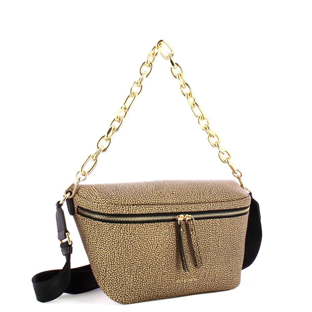 Borbonese Marsupio Medium OP Naturale Nero - 2