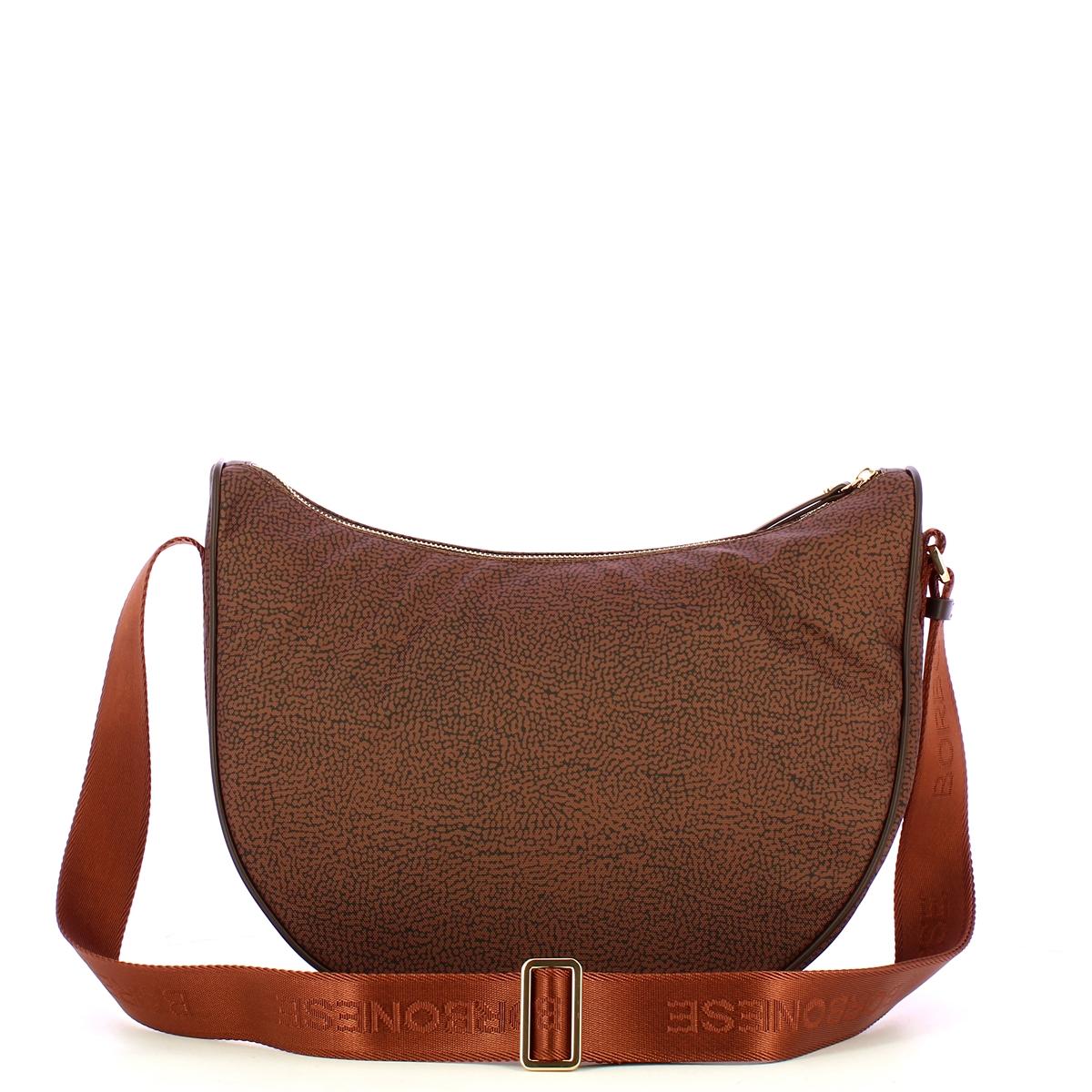 Borbonese Tracolla Luna Bag Middle Terracotta - 3
