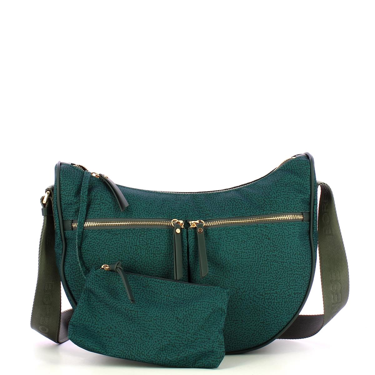 Borbonese Tracolla Luna Bag Middle Ottanio - 4