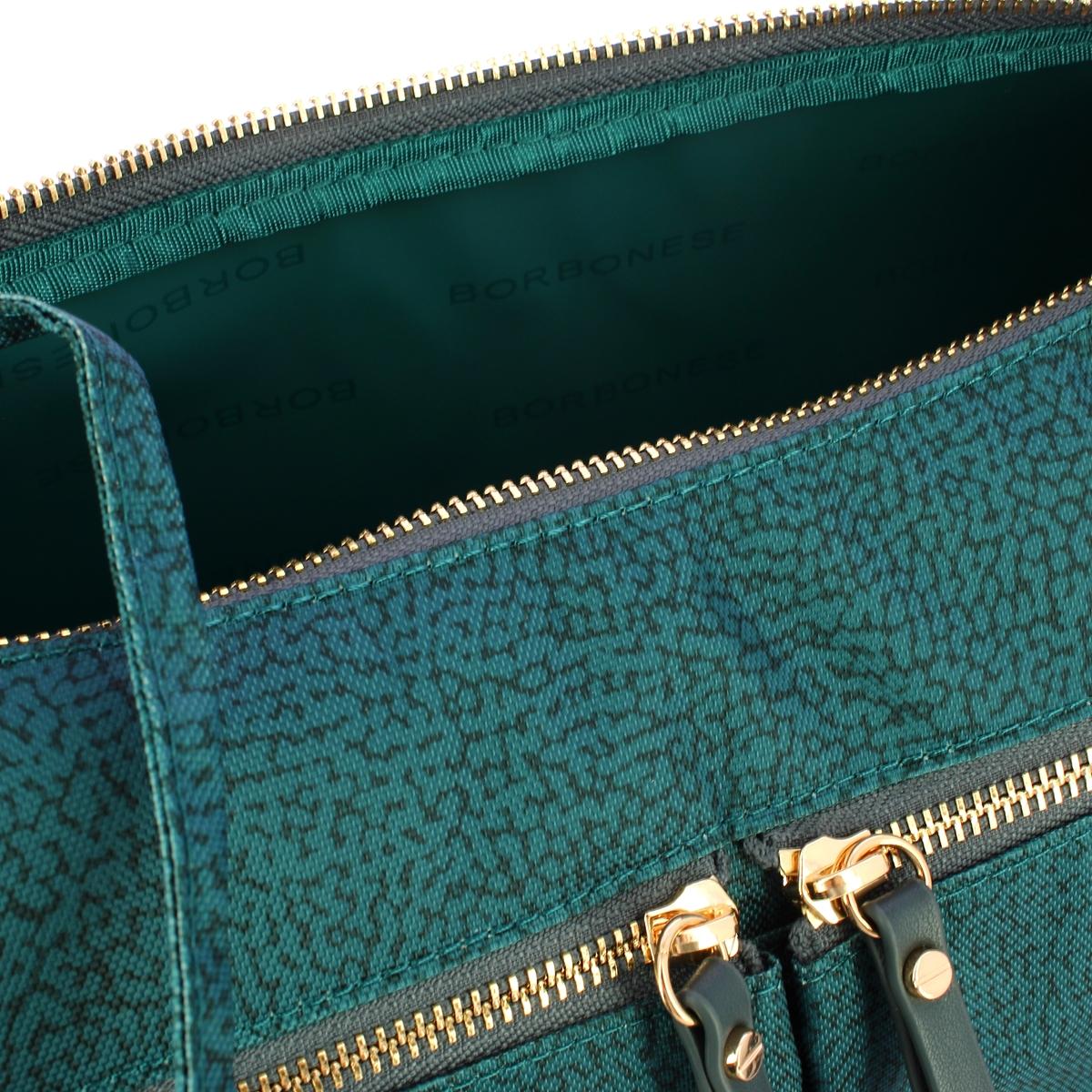 Borbonese Tracolla Luna Bag Middle Ottanio - 5