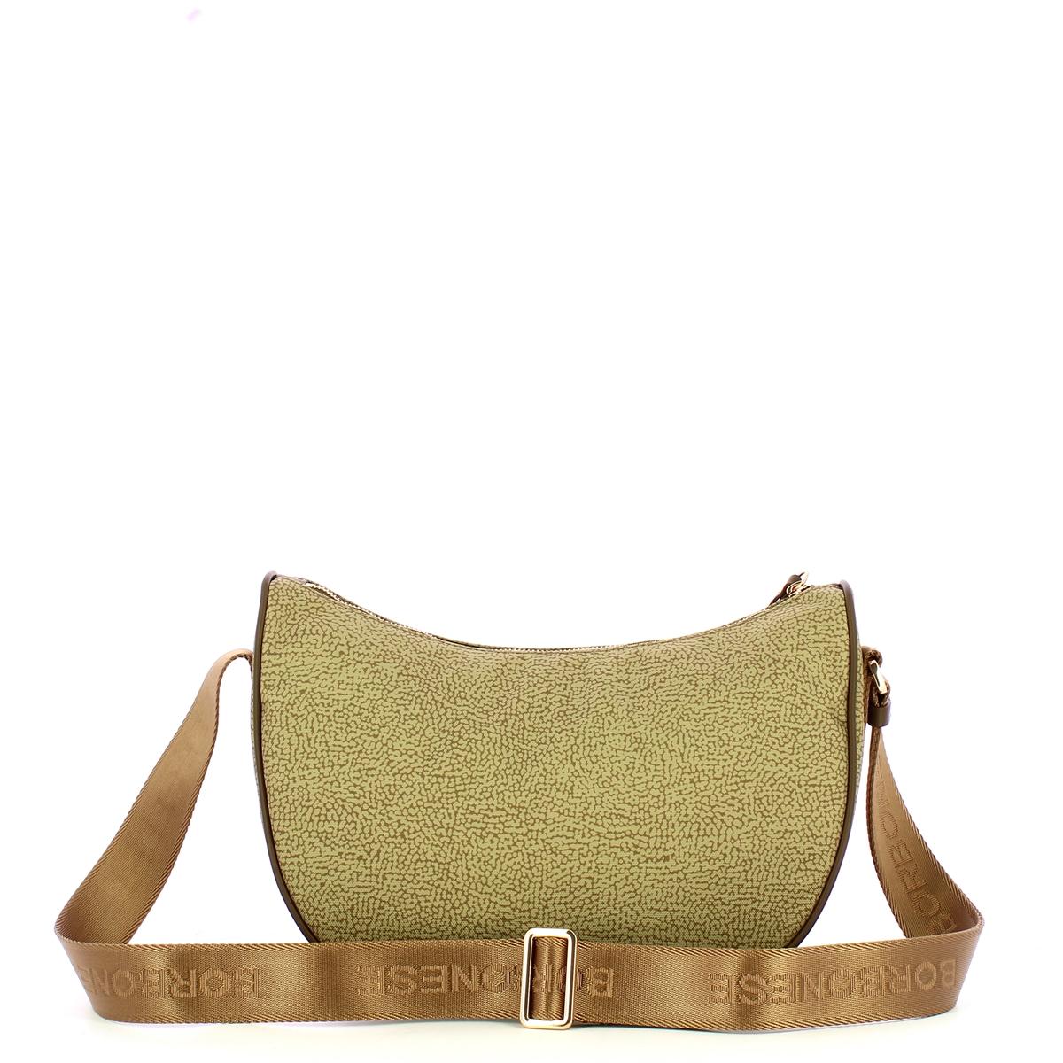 Borbonese Tracolla Luna Bag Small Verde Olio - 3