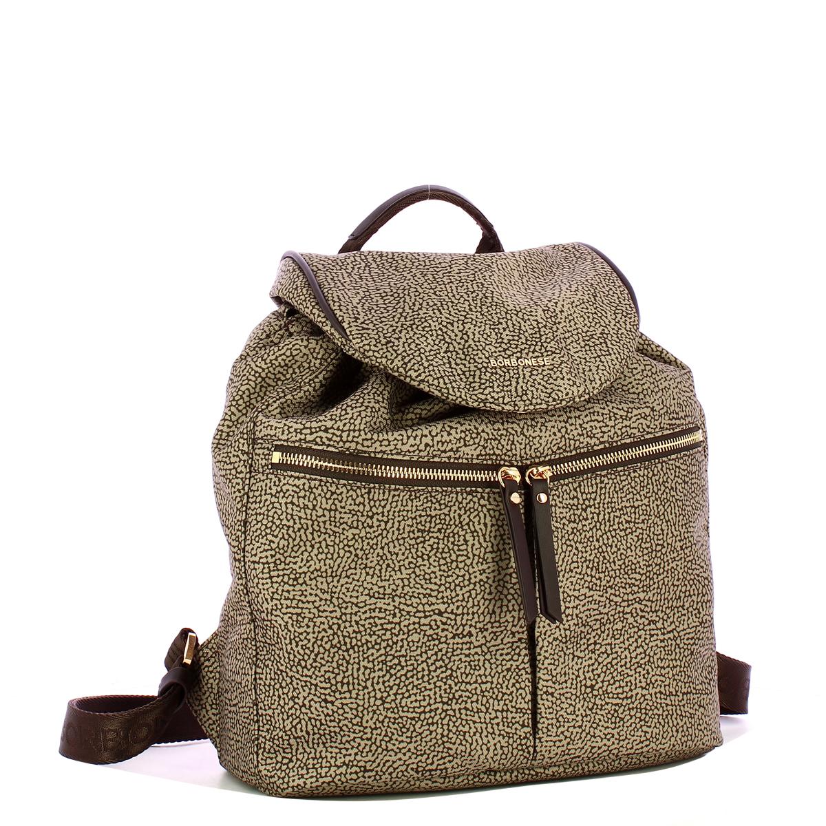 Borbonese Zaino M OP Naturale Testa Moro - 2