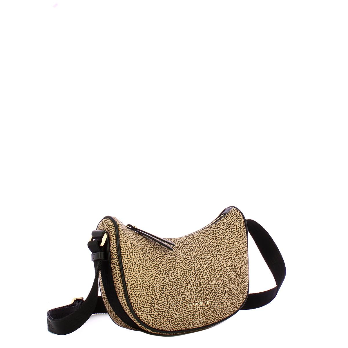 Borbonese Tracollina Luna Bag Mini OP Naturale Nero - 2