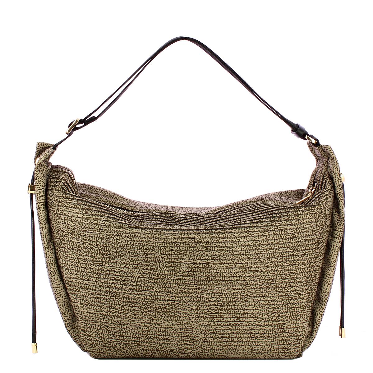 Borbonese Borsa a spalla Hobo Medium OP Naturale - 3