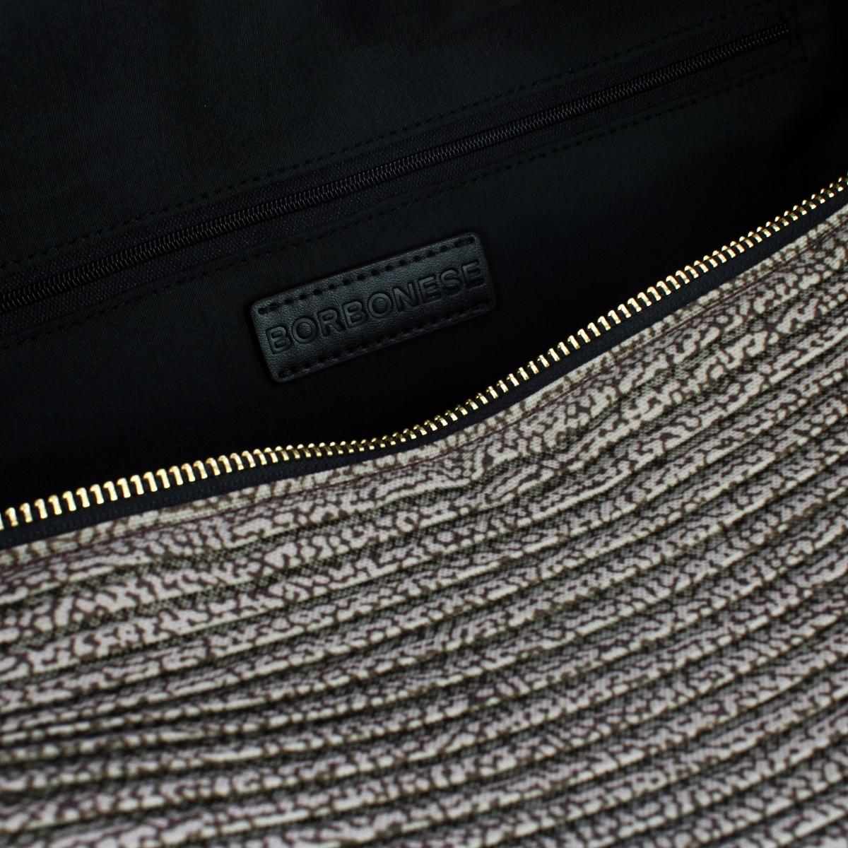 Borbonese Borsa a spalla Hobo Medium OP Naturale - 4