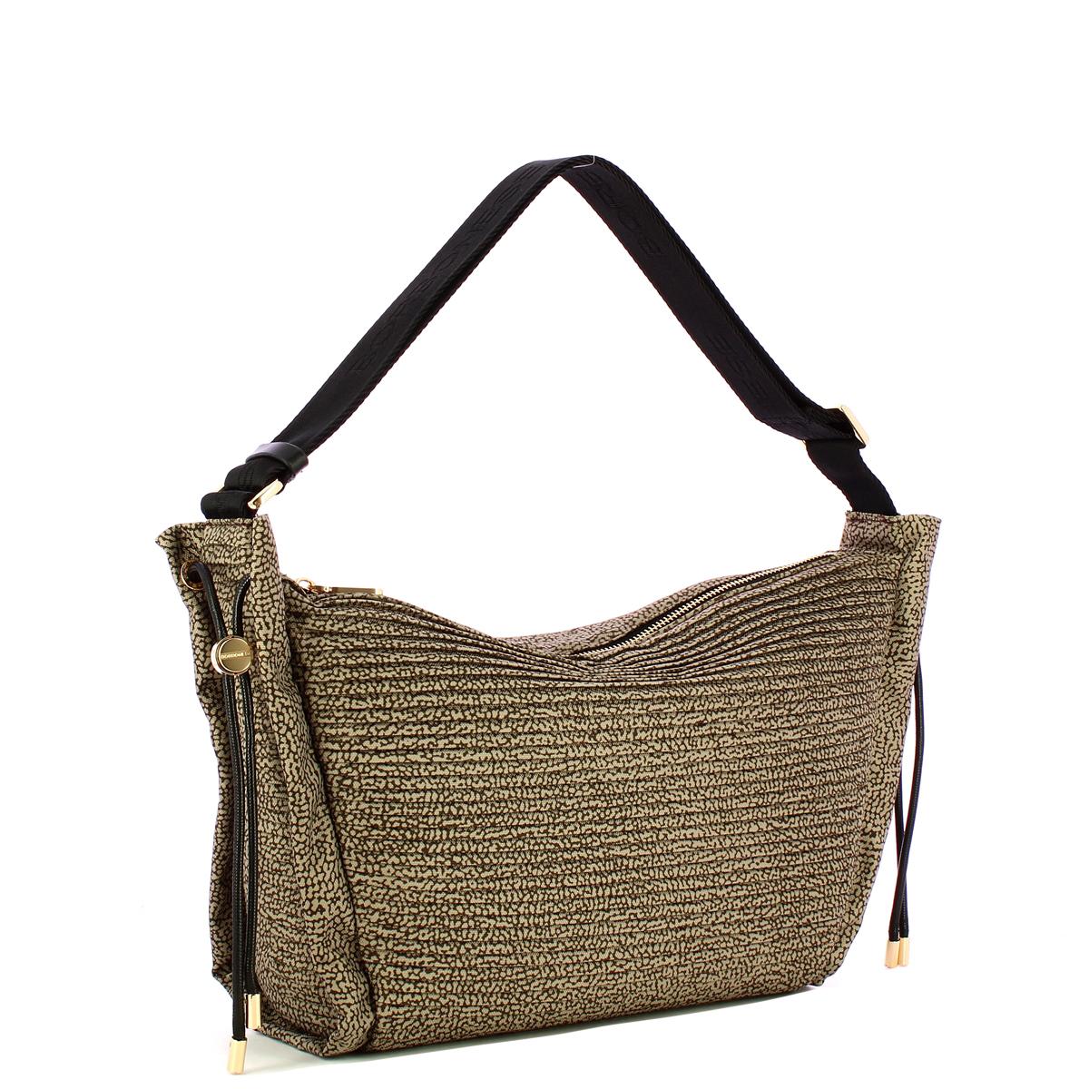 Borbonese Borsa a spalla Hobo Small OP Naturale - 2