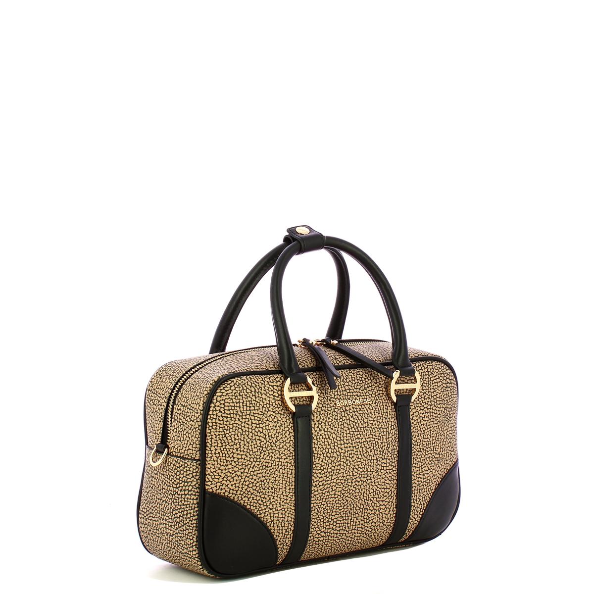 Borbonese Bauletto Medium OP Naturale Nero - 2