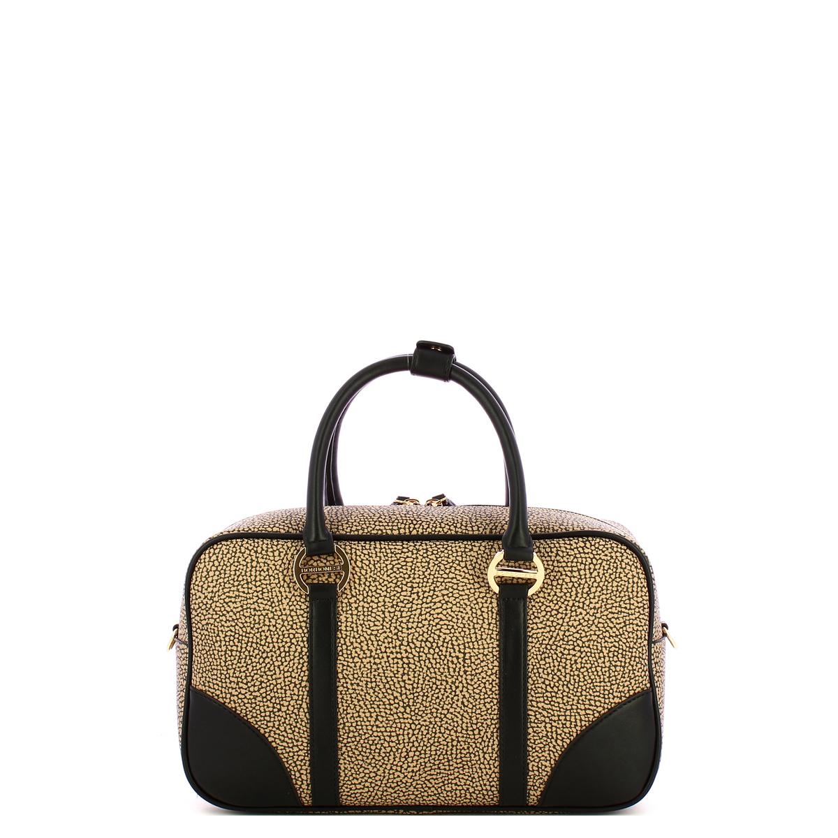 Borbonese Bauletto Medium OP Naturale Nero - 3