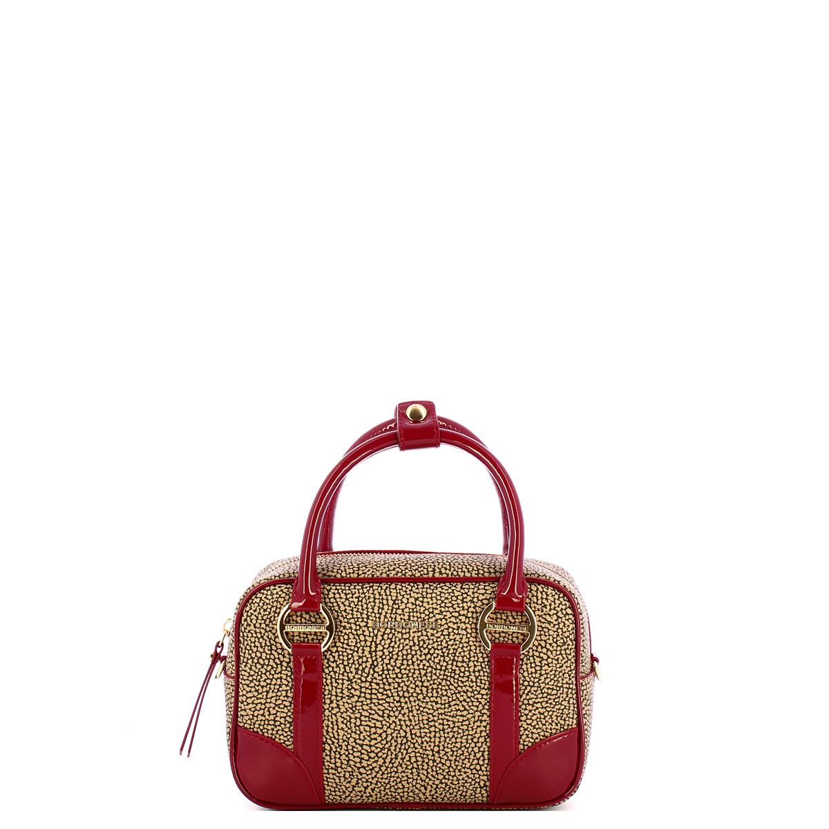 Borbonese Bauletto Small OP Naturale Rosso - 1