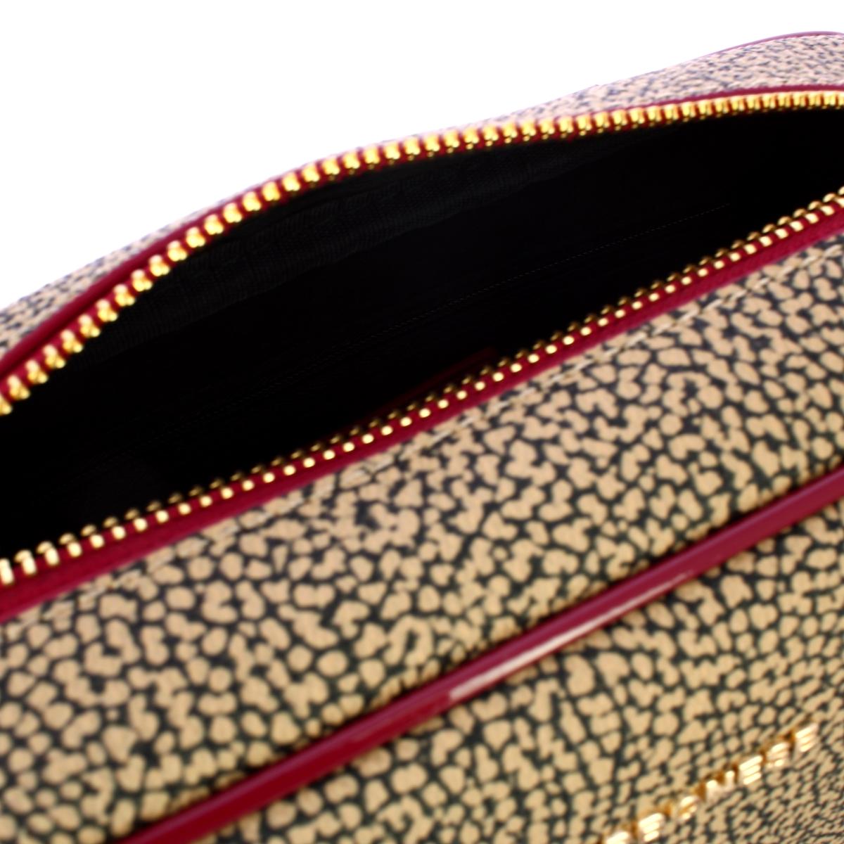 Borbonese Bauletto Small OP Naturale Rosso - 5