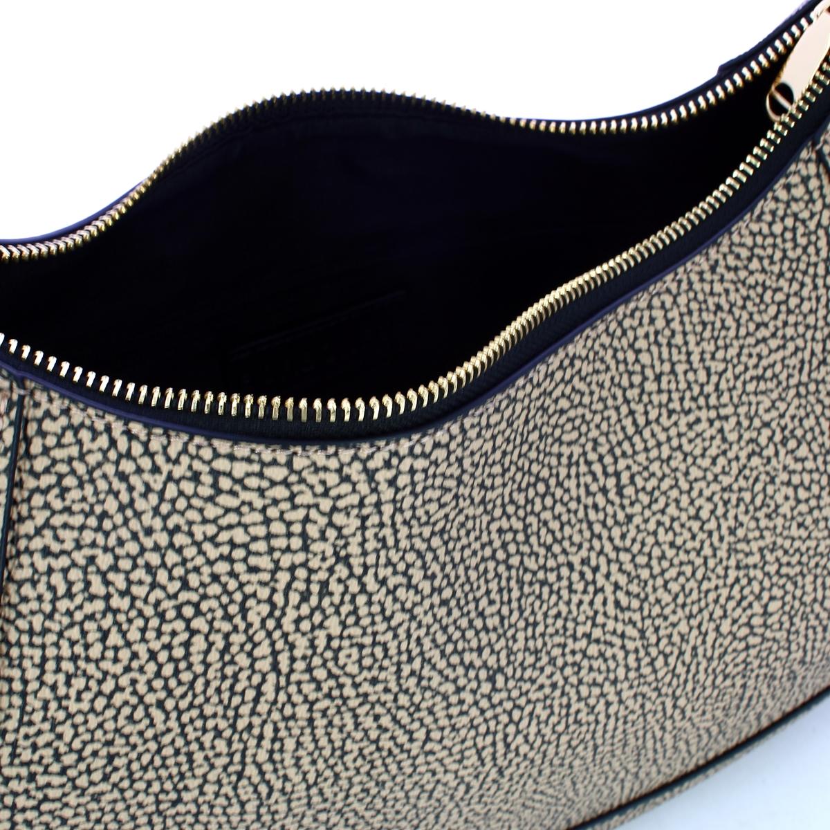 Borbonese Sottospalla Hobo Medium OP Naturale Nero - 4