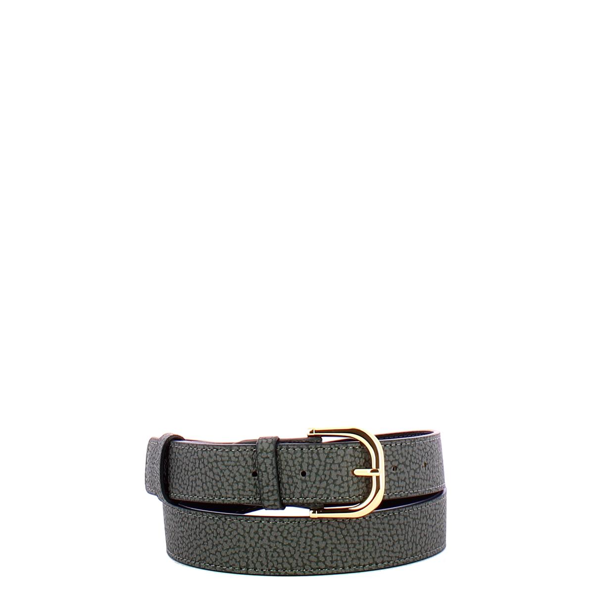 Borbonese Cintura reversibile Ardesia - 1