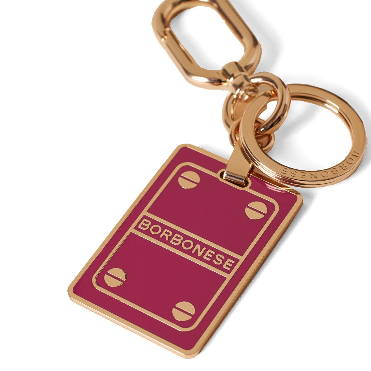 Borbonese Portachiavi Piastrina Amarone Oro Chiaro - 2
