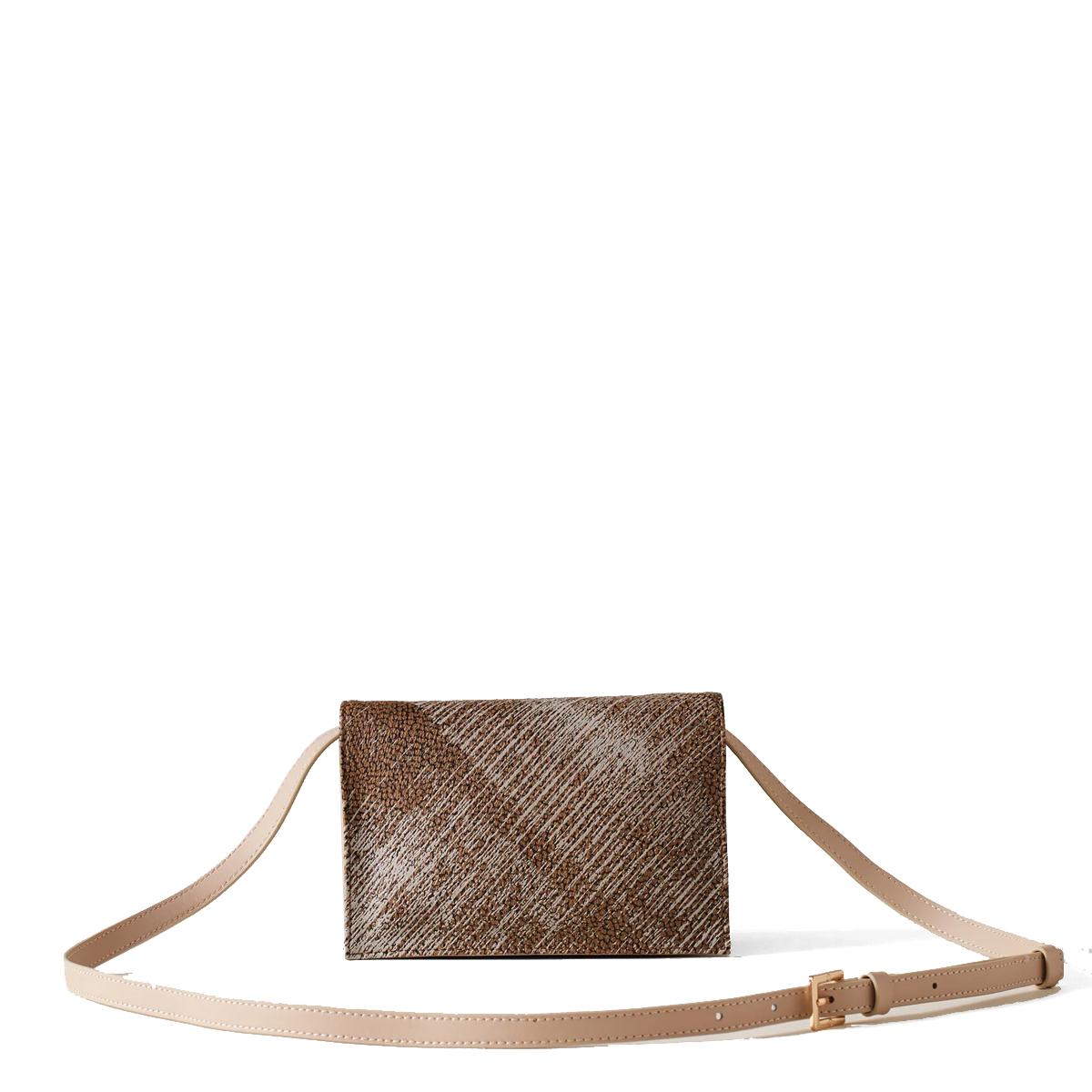 Borbonese Mini Tracolla Livre OP Naturale Porridge - 3