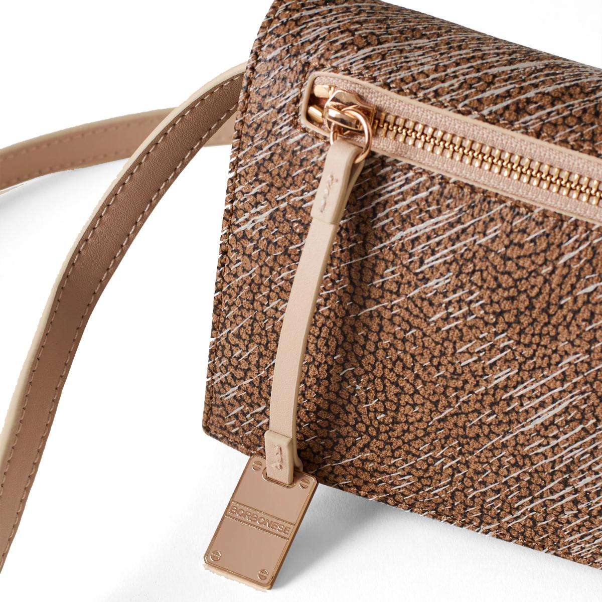 Borbonese Mini Tracolla Livre OP Naturale Porridge - 4