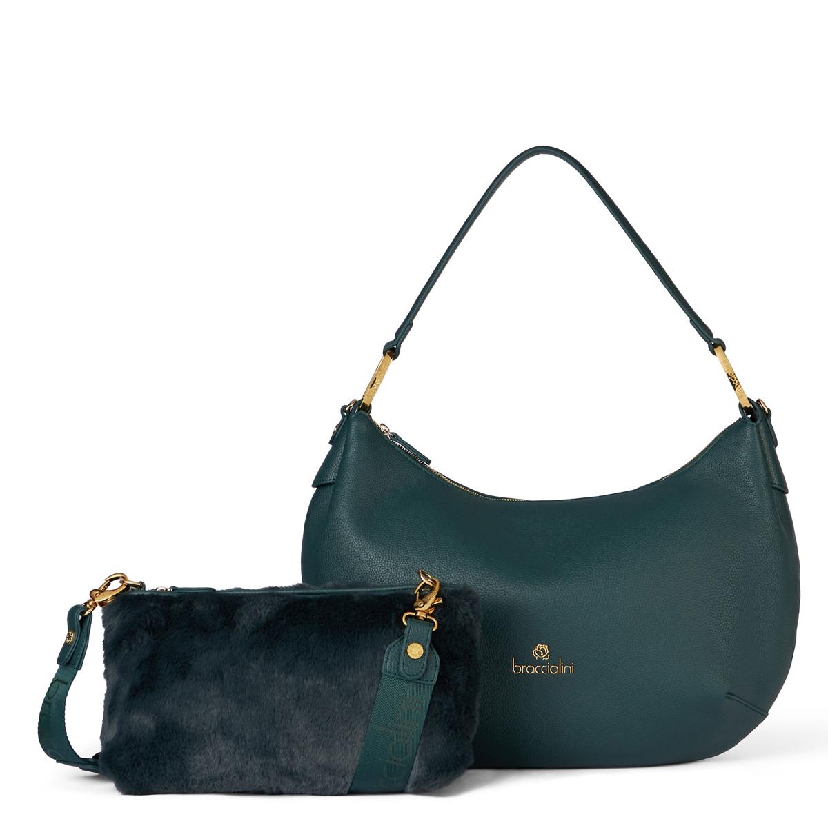 Braccialini Borsa a spalla Beth Grande Verde - 2