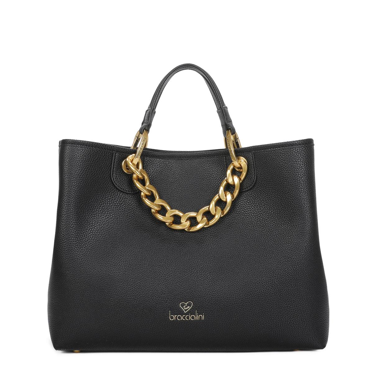 Braccialini Borsa a mano Beth Jewels Grande Nero - 1