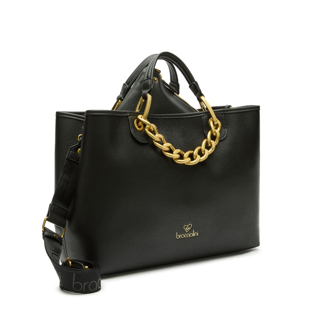 Braccialini Borsa a mano Beth Jewels Grande Nero - 2
