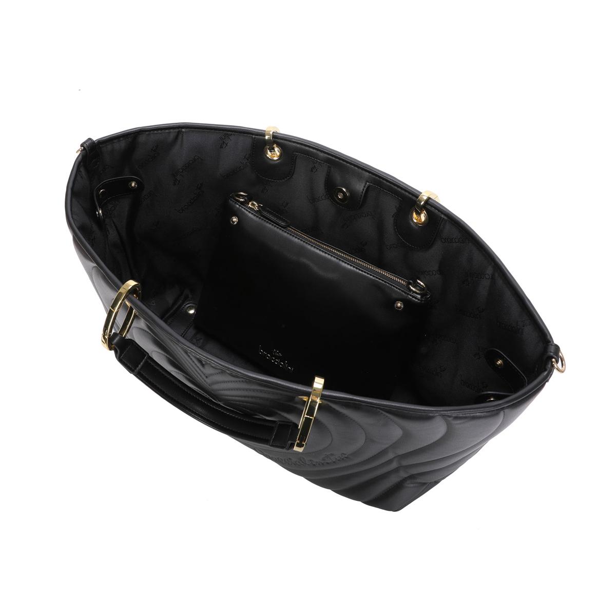 Braccialini Borsa a mano Beth Matelassé Grande Nero - 3