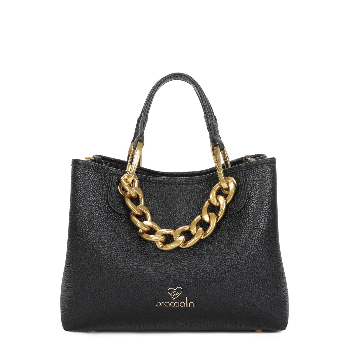 Braccialini Borsa a mano Beth Jewels Media Nero - 1