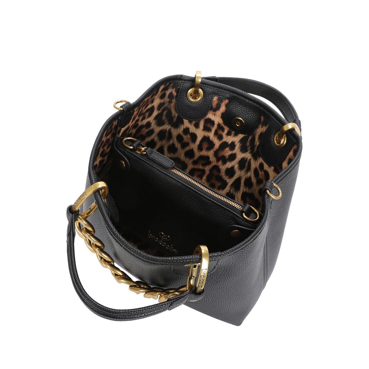 Braccialini Borsa a mano Beth Jewels Media Nero - 4