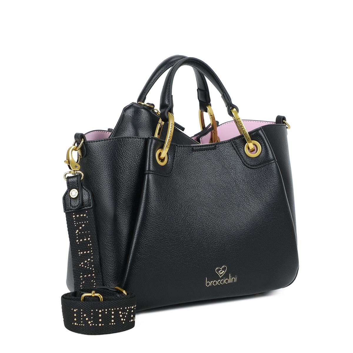 Braccialini Borsa a mano Media Amy Nero - 2