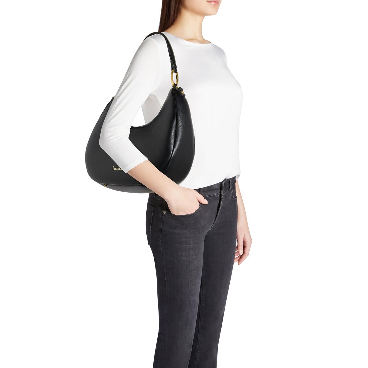 Braccialini Borsa a spalla Amy Nero - 5