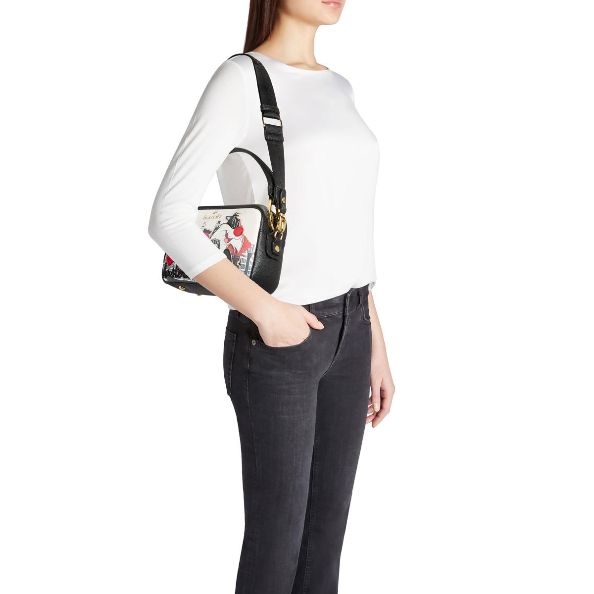 Braccialini Borsa a mano Cartoline Gatto Silvestro - 5