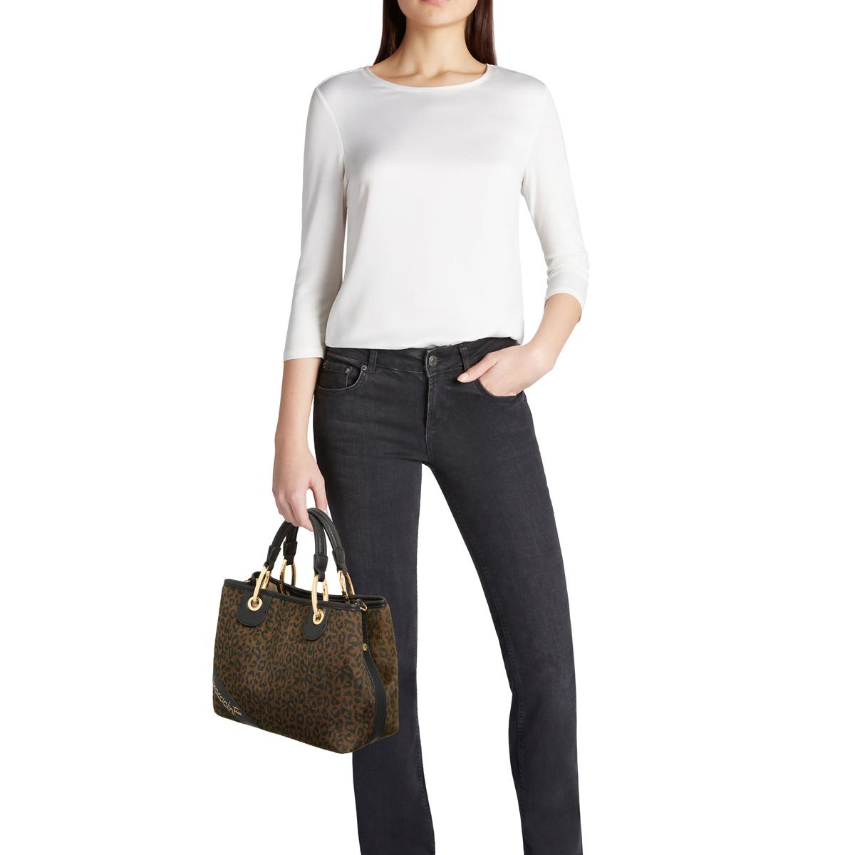 Braccialini Borsa a mano Beth Animalier Media Leopard - 5