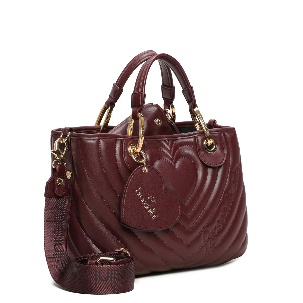 Braccialini Borsa a mano Beth Matelassé Media Bordeaux - 2