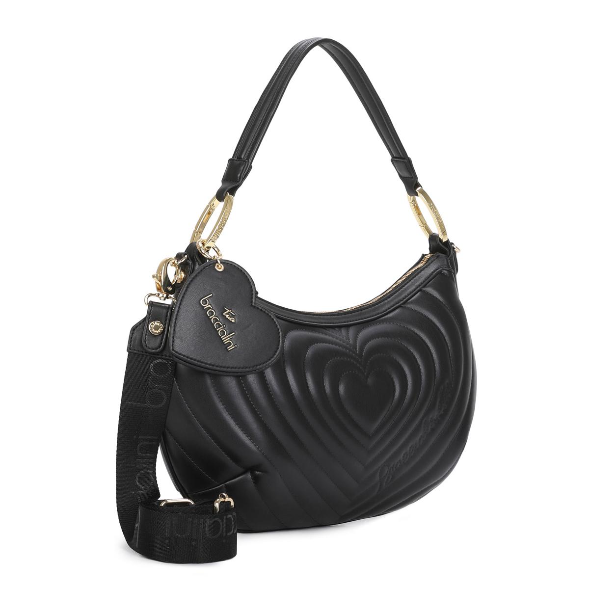 Braccialini Borsa a spalla Beth Matelassé Nero - 2