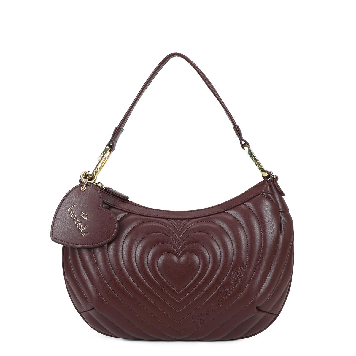 Braccialini Borsa a spalla Beth Matelassé Bordeaux - 1