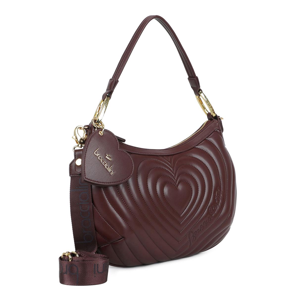 Braccialini Borsa a spalla Beth Matelassé Bordeaux - 2