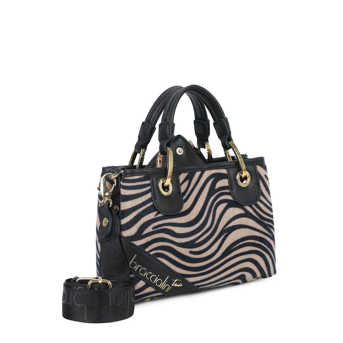 Braccialini Borsa a mano Beth Animalier Piccola Zebra - 2