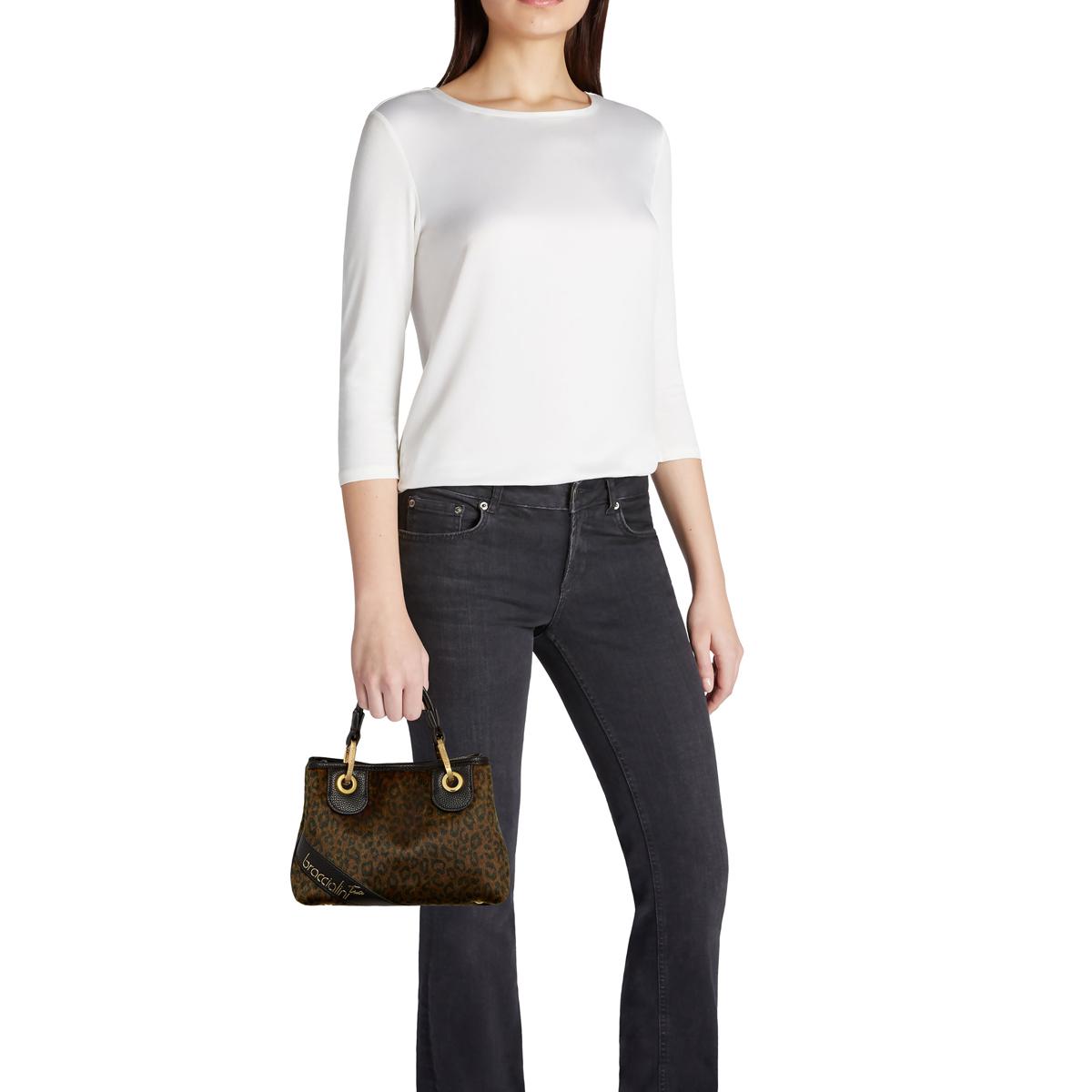 Braccialini Borsa a mano Beth Animalier Piccola Leopard - 5