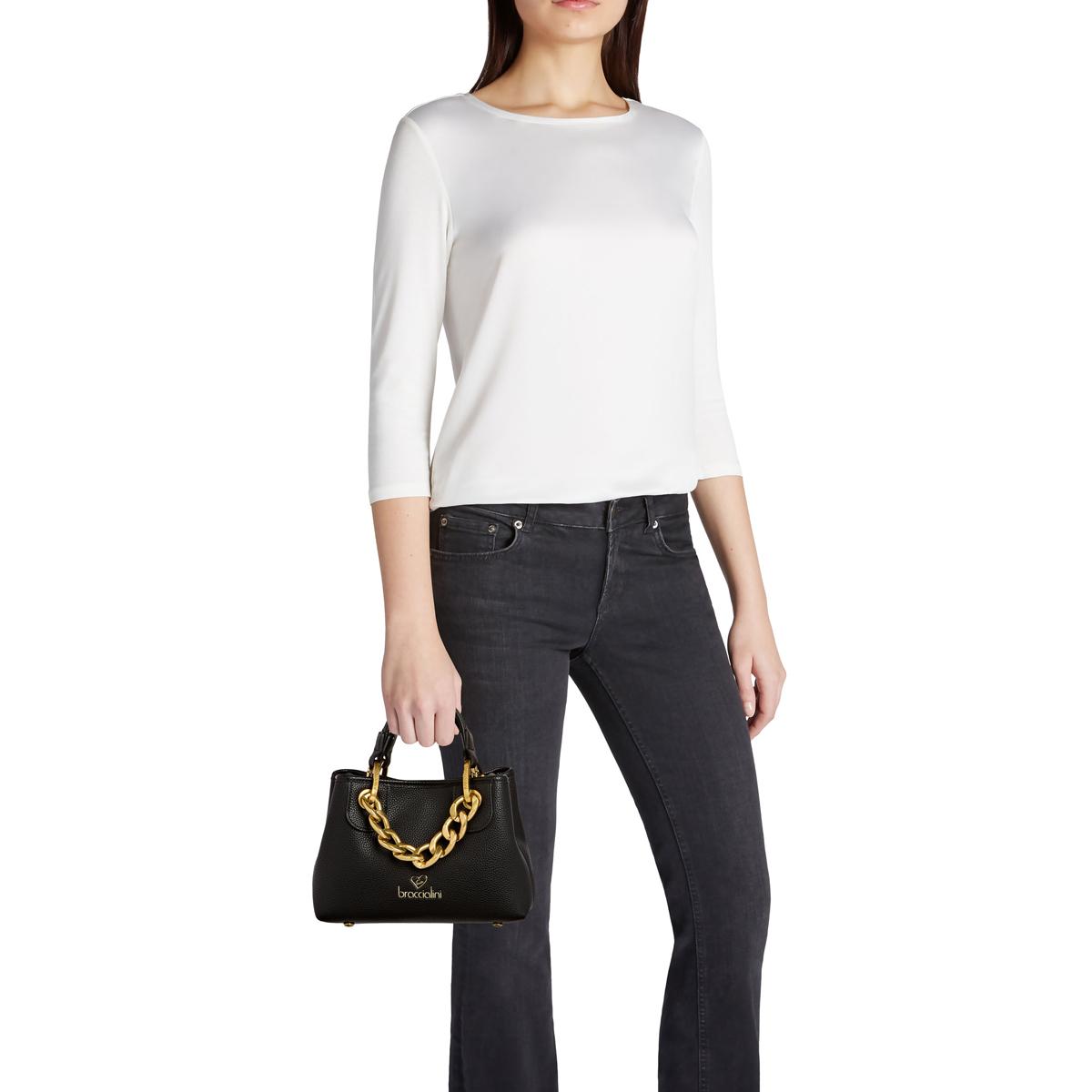 Braccialini Borsa a mano Beth Jewels Piccola Nero - 5