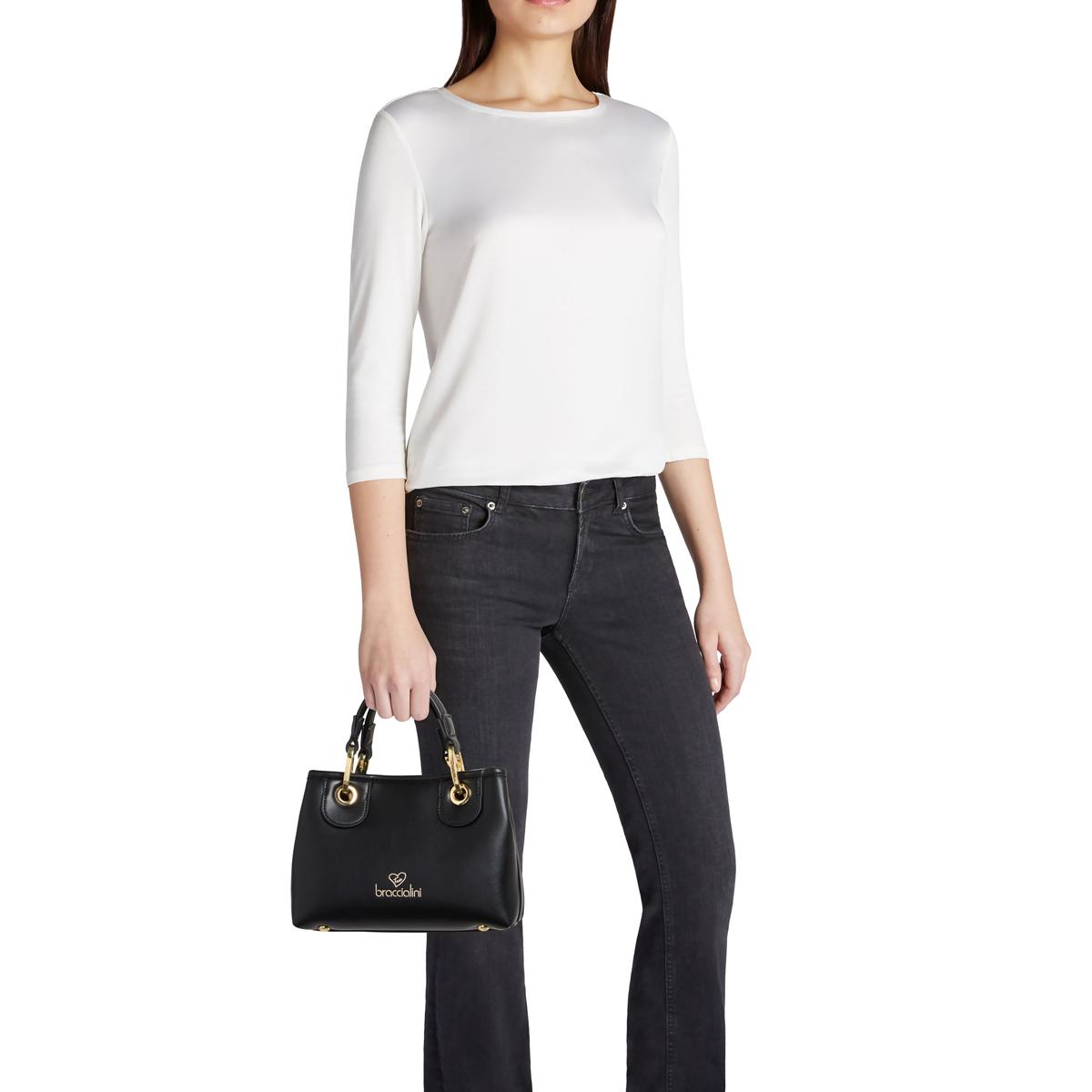 Braccialini Borsa a mano Beth Piccola Nero - 5