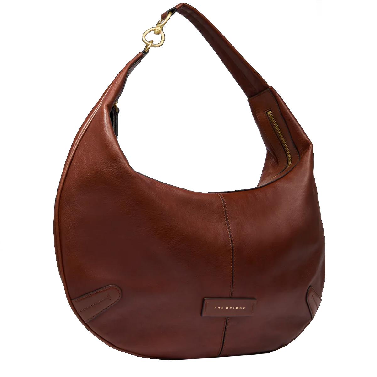 The Bridge Hobo Bag Flavia Grande Marrone - 3