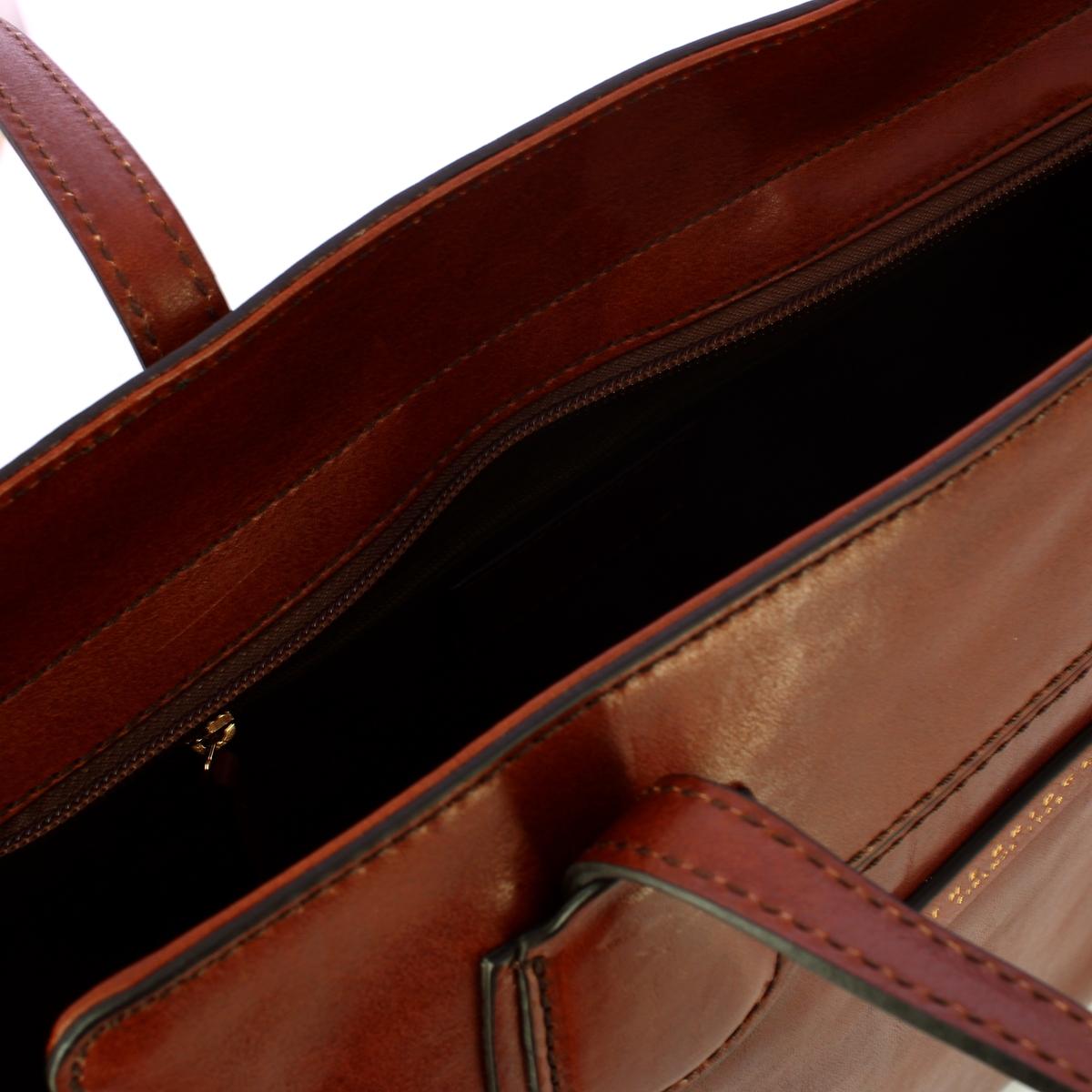 The Bridge Elettra Marrone Oro Shopping Bag - 4