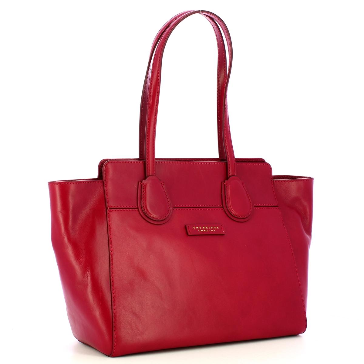 The Bridge Elettra Berry Oro Shopping Bag - 2