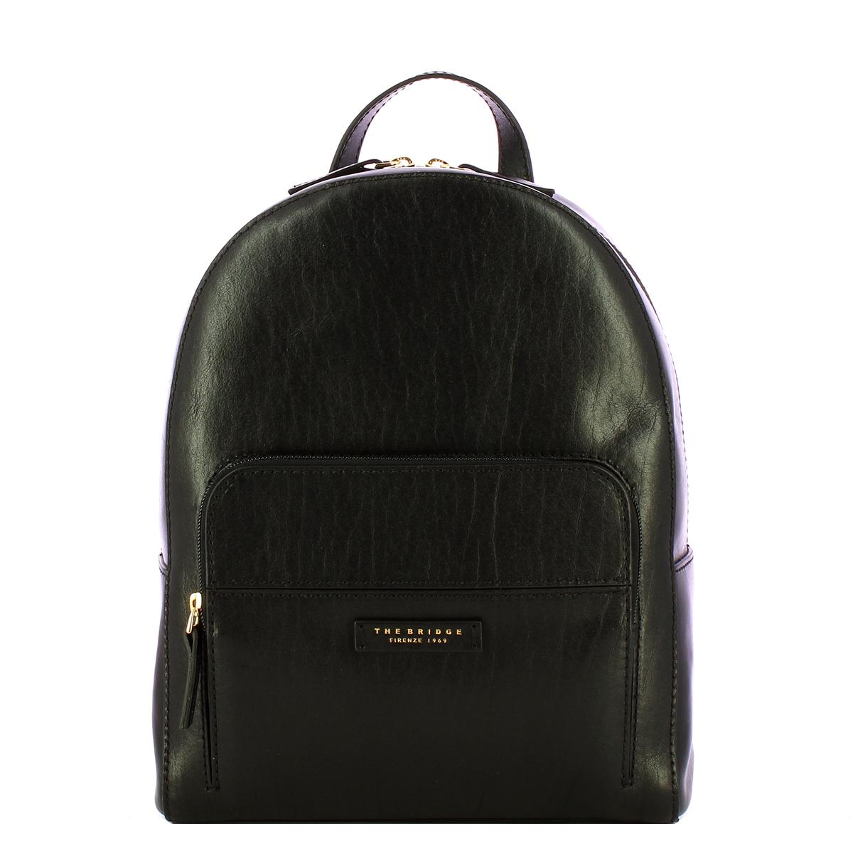 The Bridge Elettra Nero Oro Backpack - 1
