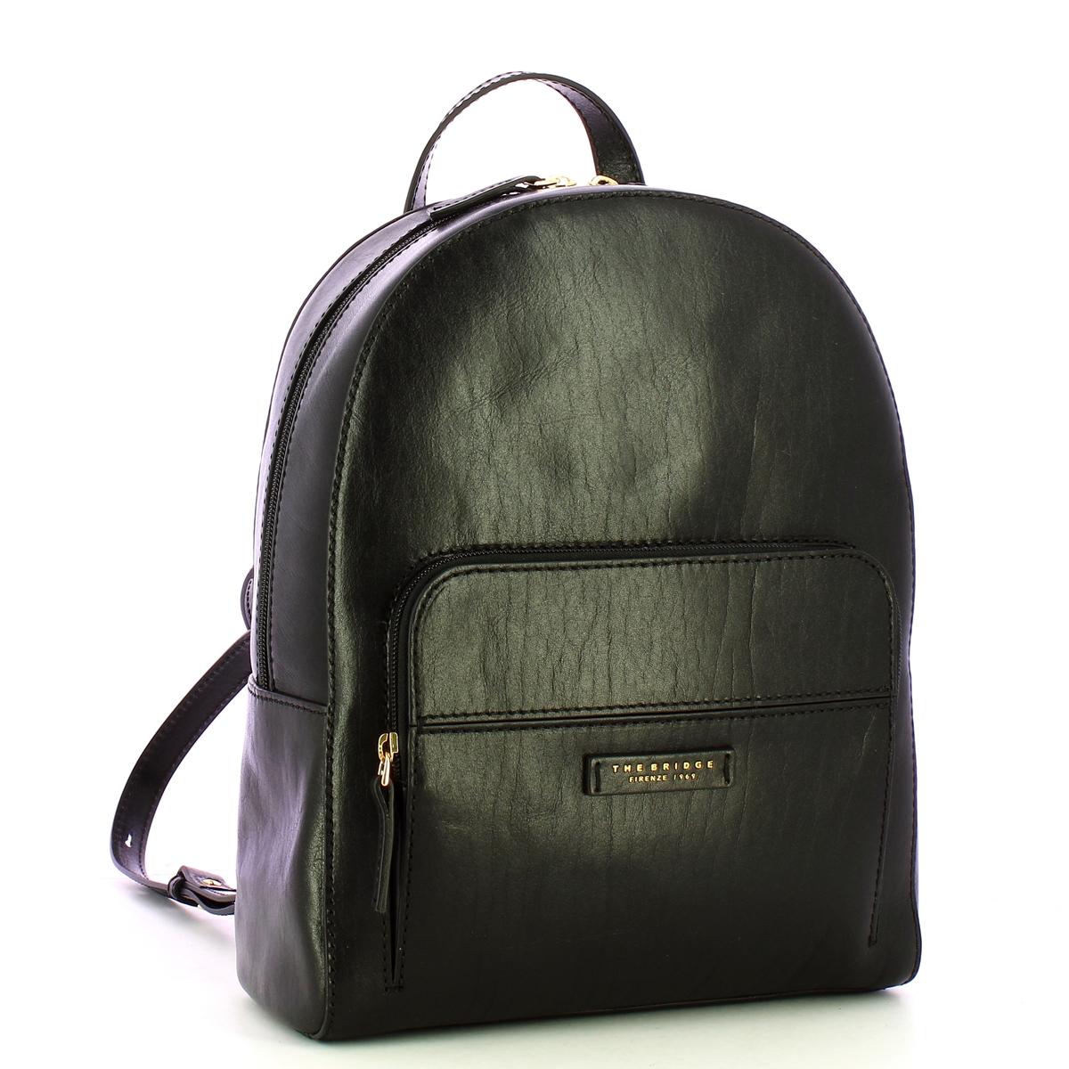 The Bridge Elettra Nero Oro Backpack - 2