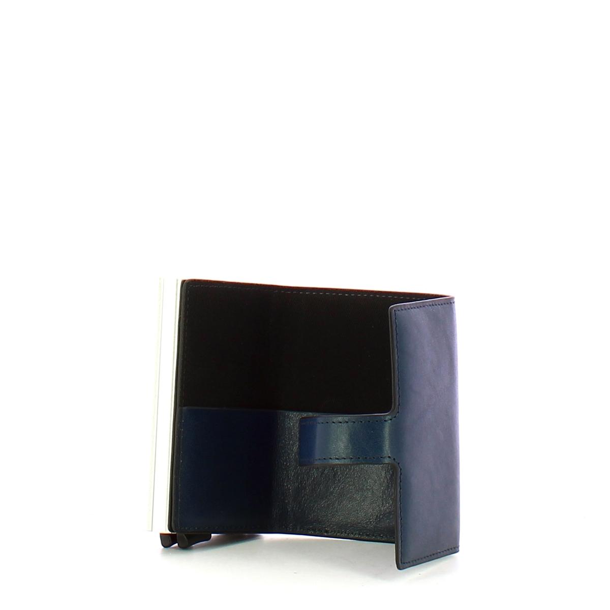 The Bridge Compact Wallet Blu Oltremare - 3