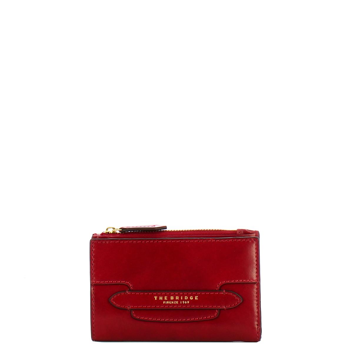 The Bridge Portafoglio Lucrezia Medium Rosso Ribes - 1