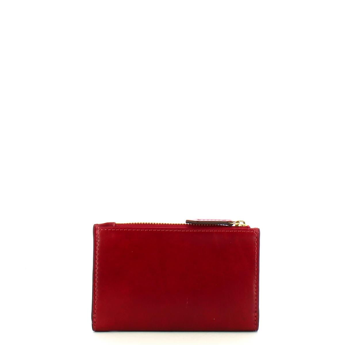 The Bridge Portafoglio Lucrezia Medium Rosso Ribes - 2