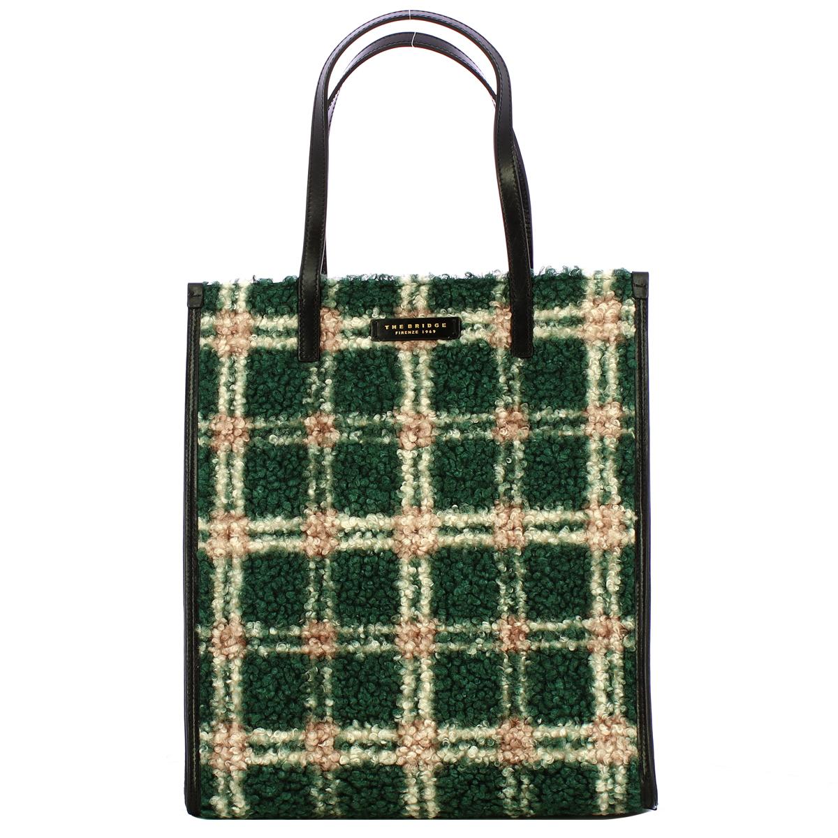 The Bridge Shopping Bag Mirra Wow Check Tirolo Nero - 1