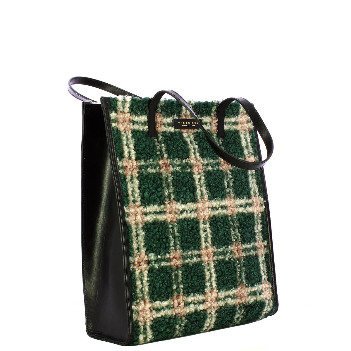 The Bridge Shopping Bag Mirra Wow Check Tirolo Nero - 2