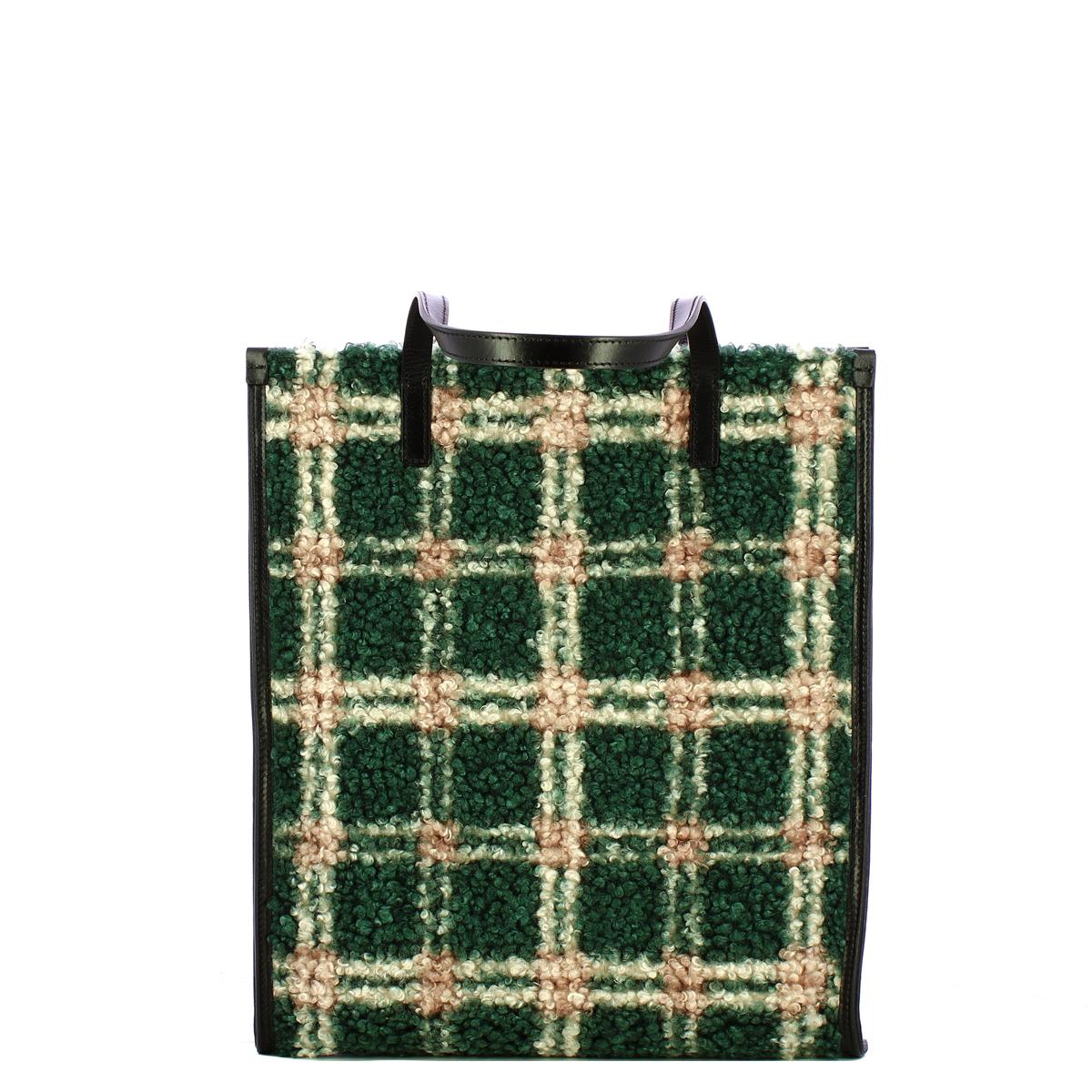 The Bridge Shopping Bag Mirra Wow Check Tirolo Nero - 3