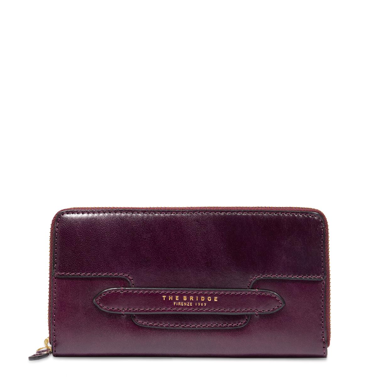 The Bridge Portafoglio Lucrezia Zip Aroundd Grape - 1